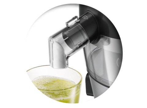 Storcator de fructe LUXORYA VELAR, 500W, tehnologie Quick Clean, recipient pulpa 1.5L, site Quick Clean, accesoriu anti-picurare, Pahar Cristal cu pai CADOU [6]