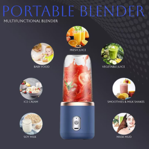 Set blender de mana 4 in 1, Luxorya Velar™ Mixer Vertical cu accesorii si Blender Portabil CADOU [10]