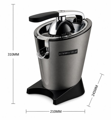 Storcător Electric de Citrice LUXORYA VELAR™ KM-6739 – 300W, Sita Anti-Pulpă, Sistem Anti-Picurare si un Blender Portabil CADOU [6]
