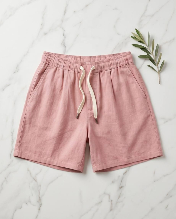 Pantaloni scurti M’Sara Roz din bumbac pentru femei [4]