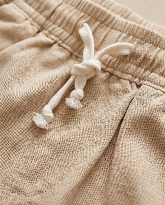 Pantaloni Scurti MSara Crem Bumbac 100% [2]