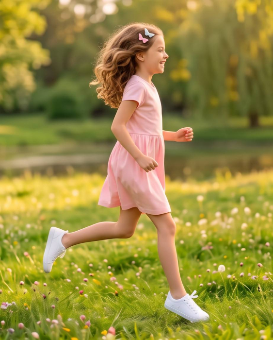 Rochita Eleganta pentru Fetite Pink Butterfly Roz Pudrat [2]