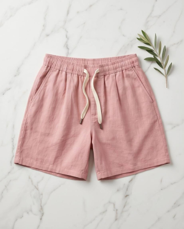 Pantaloni scurti M’Sara Roz din bumbac pentru femei [3]