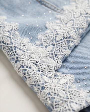Pantaloni Scurti Denim Moon Girl – Dantela & Shine [1]