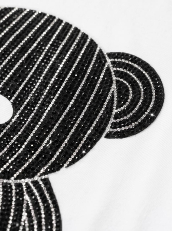 Tricou Alb cu Ursulet Decorativ - Design Modern Premium [5]