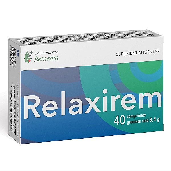 Relaxirem, 2 Blistere x 20 Comprimate - Remedia [1]