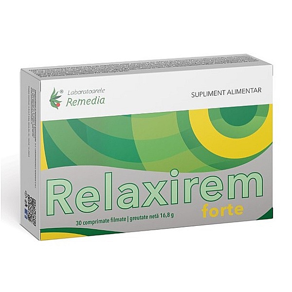 Relaxirem Forte, 2 Blistere x 15 Comprimate - Remedia [1]