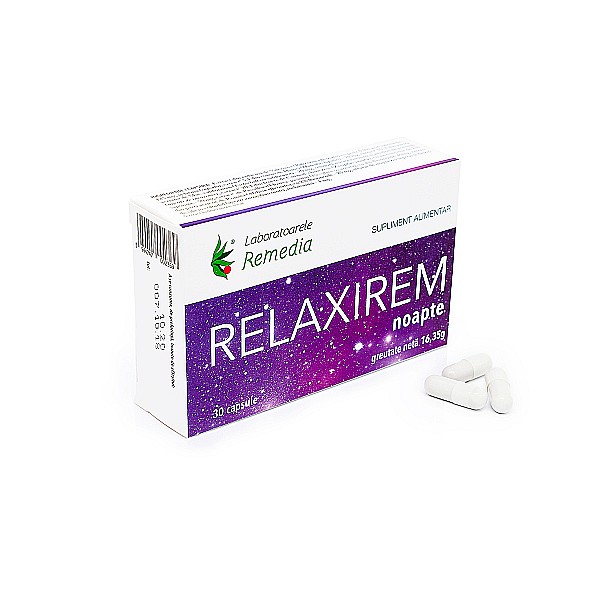 Relaxirem Noapte, 2 Blistere x 15 Comprimate - Remedia [1]