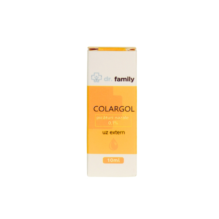 Colargol picaturi nazale 0.1% 0-2 ani, 10 g - Dr. Family [3]