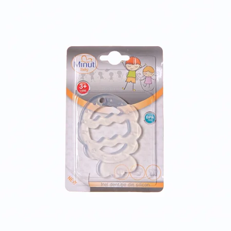 Inel dentitie silicon, +3 luni - Minut Baby [2]