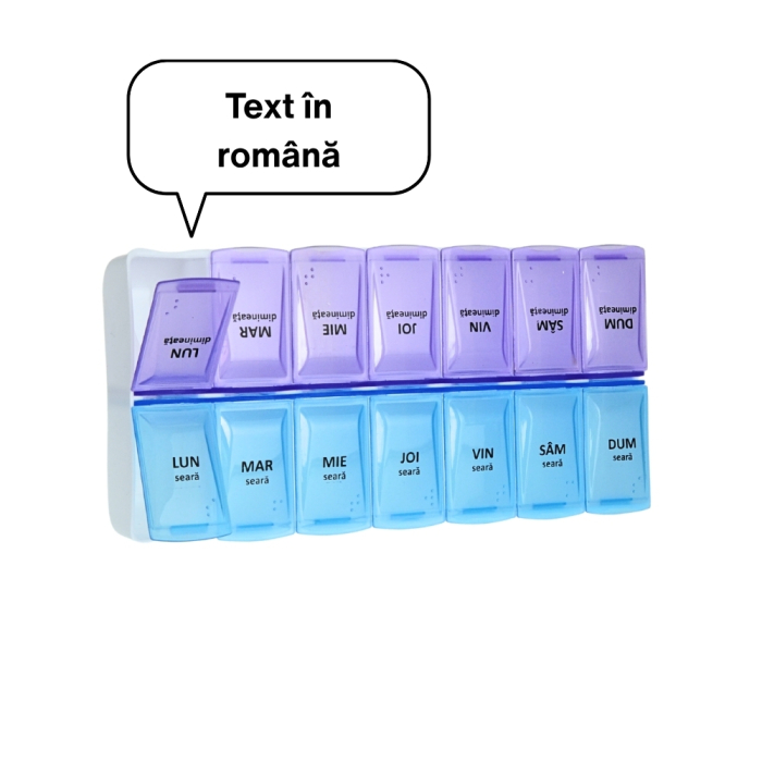 Organizator Medicamente Săptămânal 14 Compartimente Minut [3]