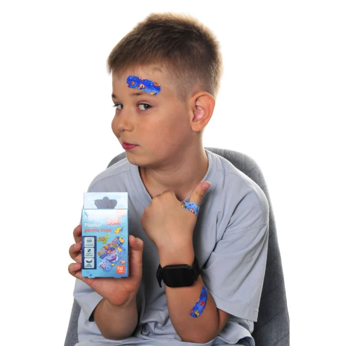 Plasturi pentru copii cu desene "Ocean", 10 buc/cutie, Minut [2]