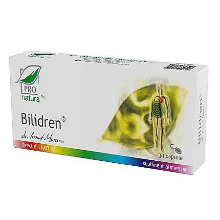 Digestie - Bilidren, 30 capsule - Pro Natura