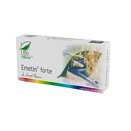 Digestie - Emetin Forte, 30 capsule - Pro Natura