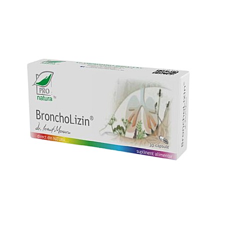 Comprimate Raceala si Gripa - Broncholizin, 30 capsule - Pro Natura