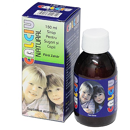 Reumatologie si Traumatisme - Calciu Sirop Fara Zahar, 150 ml - Natural Pharmaceuticals