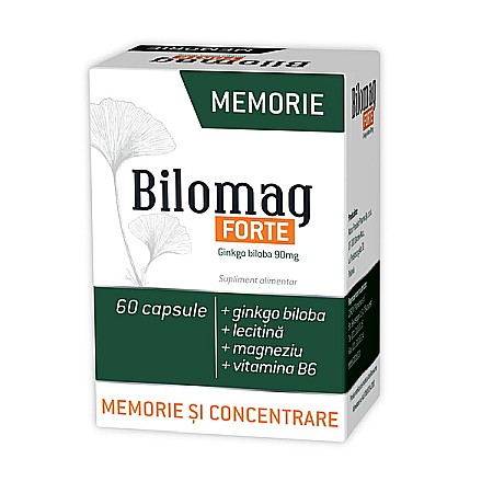 Circulatie - Bilomag Forte Memorie, 60 capsule - Zdrovit