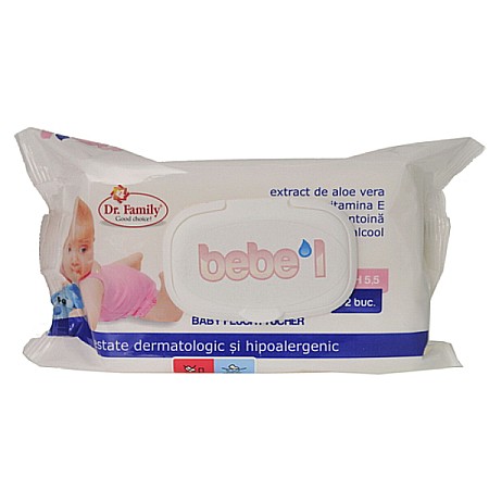 Ingrijire Personala - Bebe'L Servetele Umede Copii cu Capac 72 Bucati - Dr. Family
