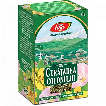 Ceaiuri - Ceai curatarea colonului, D82, 50 g - Fares