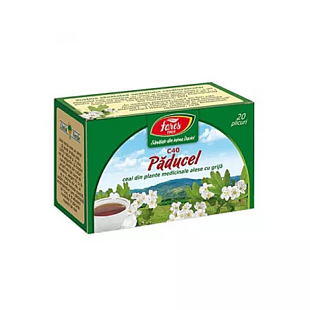 Ceaiuri - Ceai paducel frunze si flori, C40, 20 plicuri - Fares