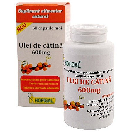 Imunitate Adulti - Ulei de Catina 600 mg, 60 capsule - Hofigal