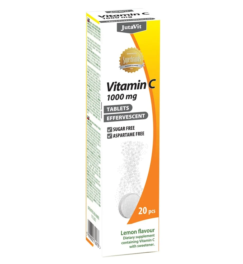 Imunitate Adulti - Vitamina C Tablete Efervescente cu gust de Lamaie 1000 mg