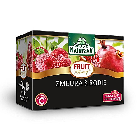 Ceaiuri - Ceai zmeura si rodie, 2 g x 15 doze - Naturavit