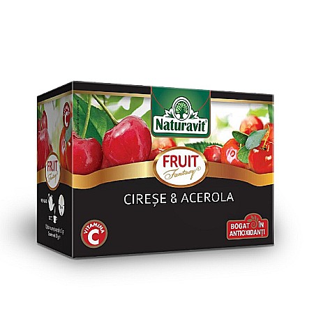 Ceaiuri - Ceai cirese si acerola, 2 g x 15 doze - Naturavit