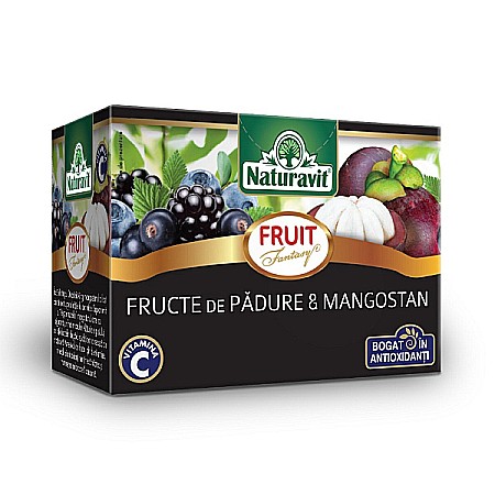 Ceaiuri - Ceai fructe de padure si mangostan, 2 g x 15 doze - Naturavit