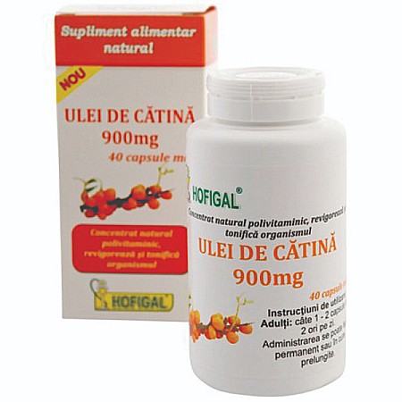 Anemii - Ulei de Catina 900 mg, 40 capsule - Hofigal