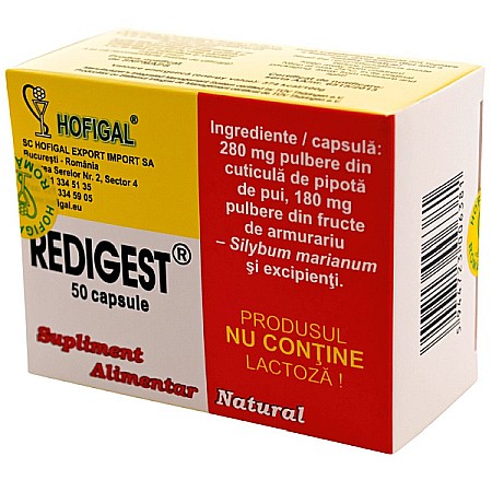 Enzime Digestive - Redigest, 50 capsule - Hofigal