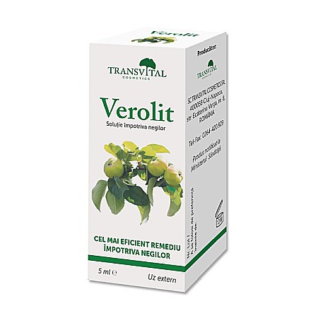 Solutie impotriva negilor Verolit, 5ml - Transvital
