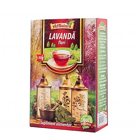 Ceaiuri - Ceai lavanda, 50 g - AdNatura