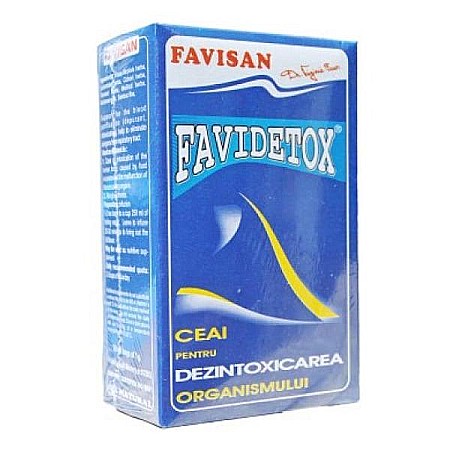 Ceaiuri - Ceai detoxifiant 20 dz, 1 g - Favidetox - Favisan