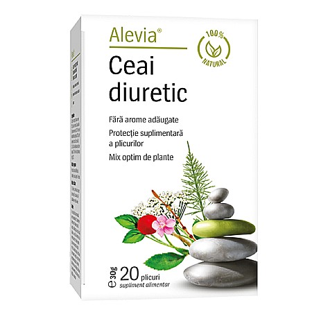 Ceaiuri - Ceai diuretic, 1.6 g 20 pliculete - Alevia