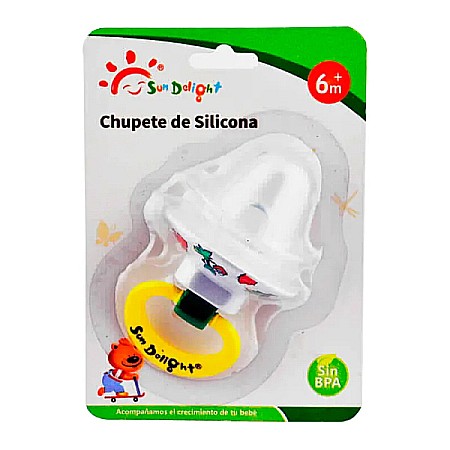 Suzete si Biberoane - Suzeta silicon rotunda cu capac +3 luni 31042 - SunDelight