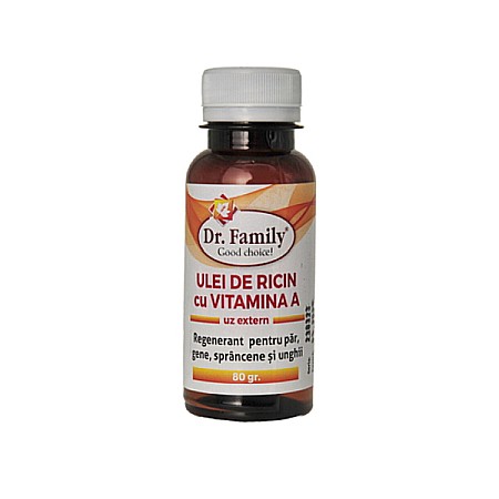 Digestie - Ulei de Ricin cu Vitamina A, 80 g - Dr. Family