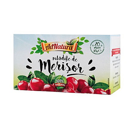 Ceaiuri - Ceai merisor, 1.5 g 20 pliculete - AdNatura