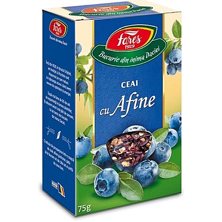 Ceaiuri - Ceai cu afine Aromfruct, 75 g - Fares