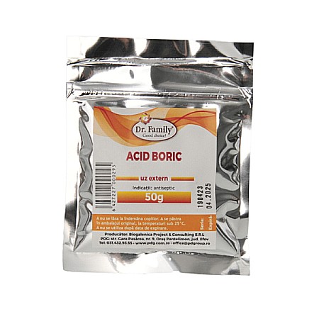 Igienizanti Suprafete - Acid boric, 50 g - Dr. Family