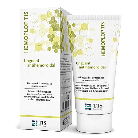 Hemoroizi - Unguent Antihemoroidal Hemoplop, 50 ml - Tis Farmaceutic
