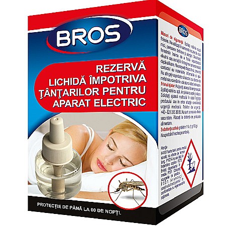 Protectie Anti-insecte - Rezerva lichida pentru aparat electric, 40 ml - Bros