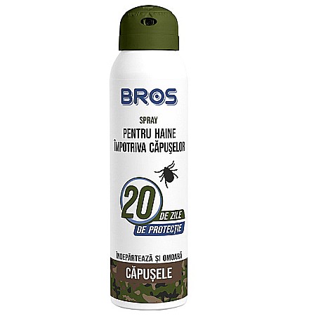Protectie Anti-insecte - Spray impotriva capuselor pentru haine, 90 ml - Bros