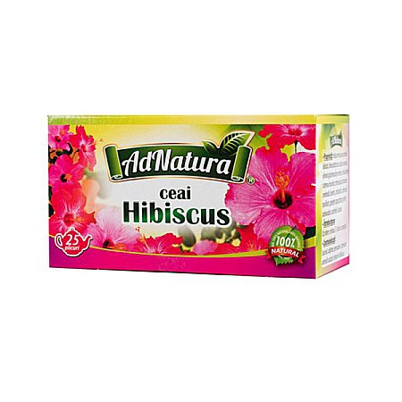 Ceaiuri - Ceai hibiscus, 1.5 g 20 pliculete - AdNatura