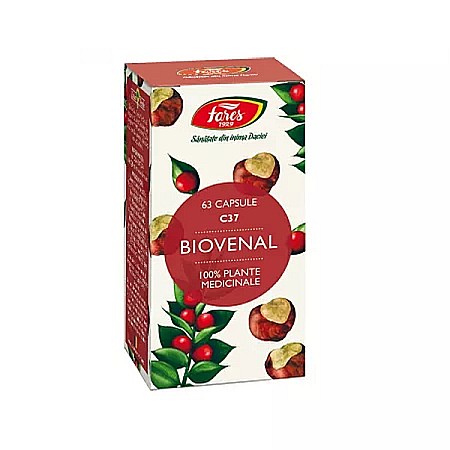 Circulatie - Biovenal, C37, 63 capsule - Fares