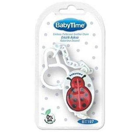 Suzete si Biberoane - Lantisor suzeta plastic cu clema 197 - Baby Time