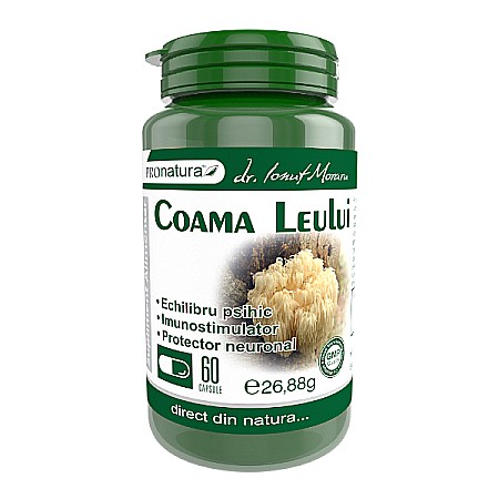 Antiacide - Coama Leului, 60 capsule - Pro Natura