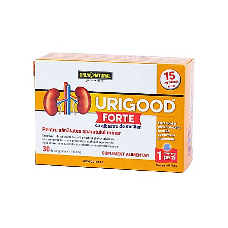 Antiseptici Urinari - Urigood Forte 1000 mg, 30 comprimate - Only Natural