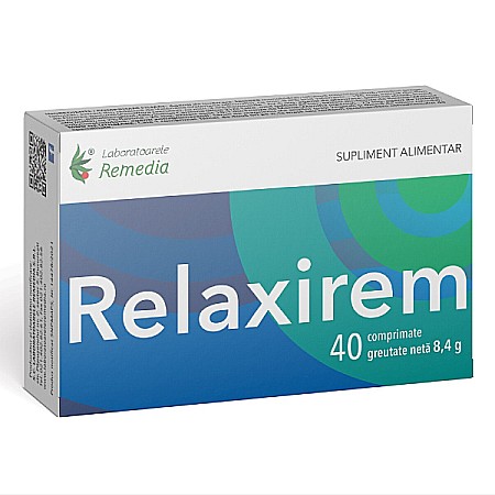 Antistres - Relaxirem, 2 Blistere x 20 Comprimate - Remedia