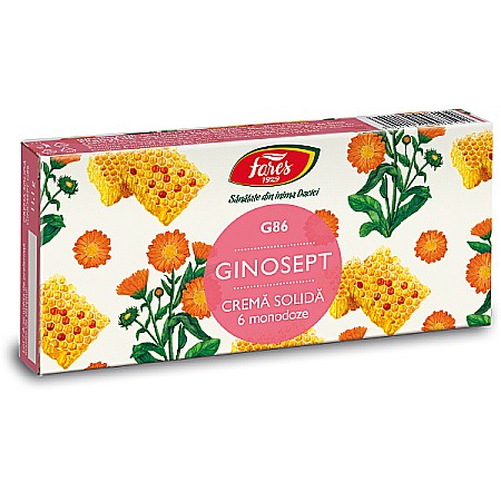 Ingrijire Intima - Ginosept crema solida, 6 monodoze - Fares